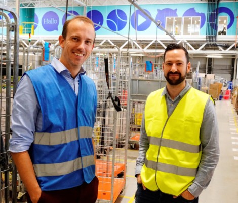 Leander Nuij, product lead returns bol.com (l) & Dennis van Steen, logistics consultant Groenewout